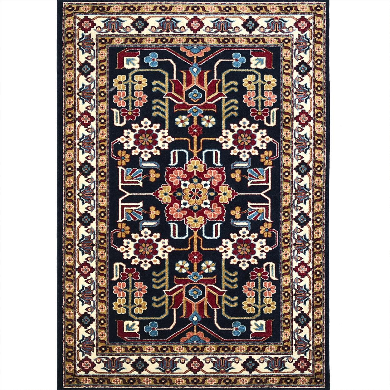 Tapete Rústico, Thera Rugs, Escarabajo Ardabil Tribal. 