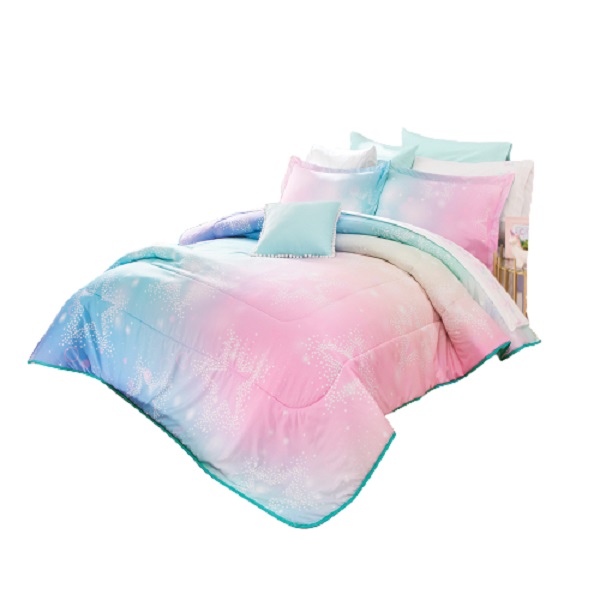 Edredon Matri/Indiv. Star Pink Rosa Pastel Colchas Concord