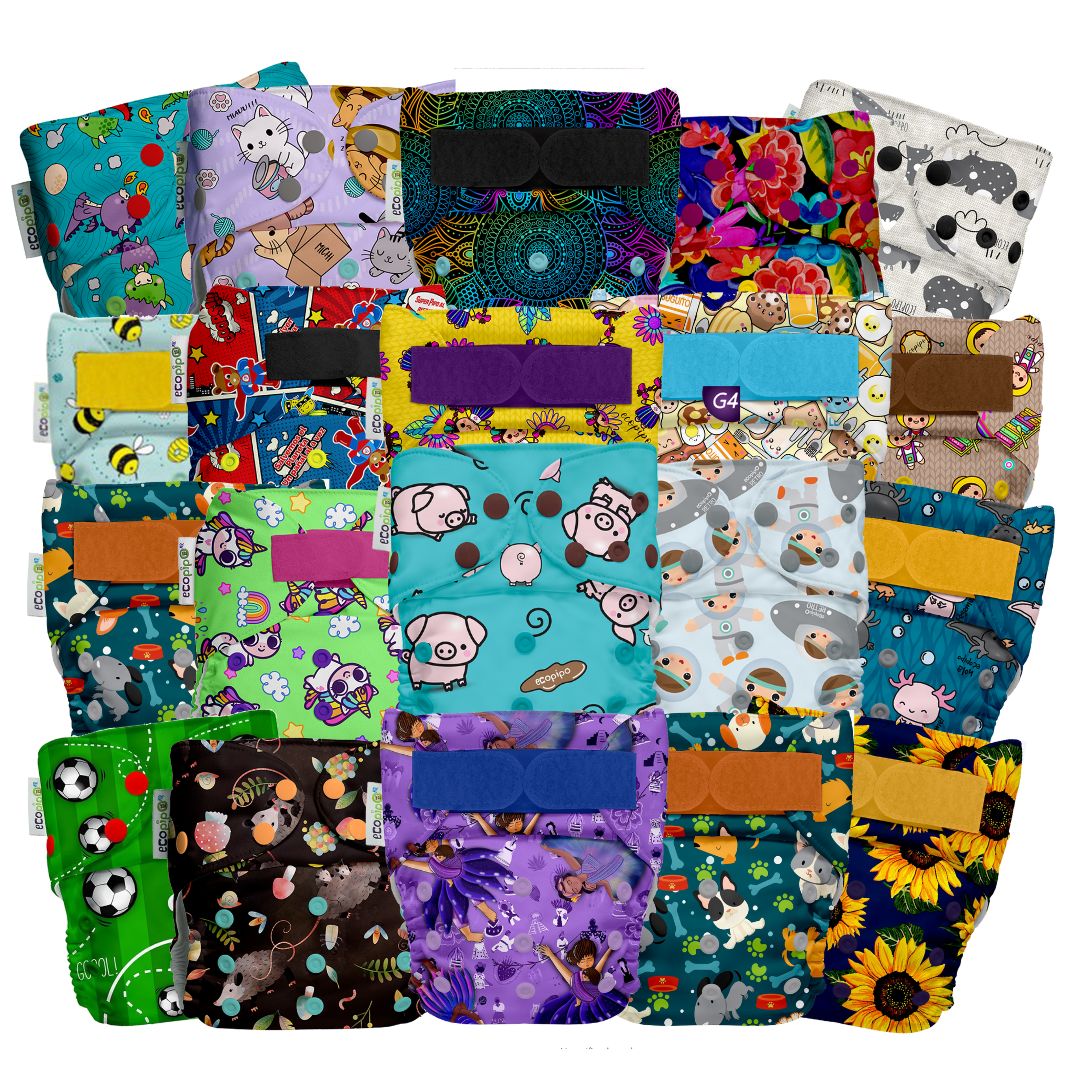Pack 20 pañales Ecopipo Estampado