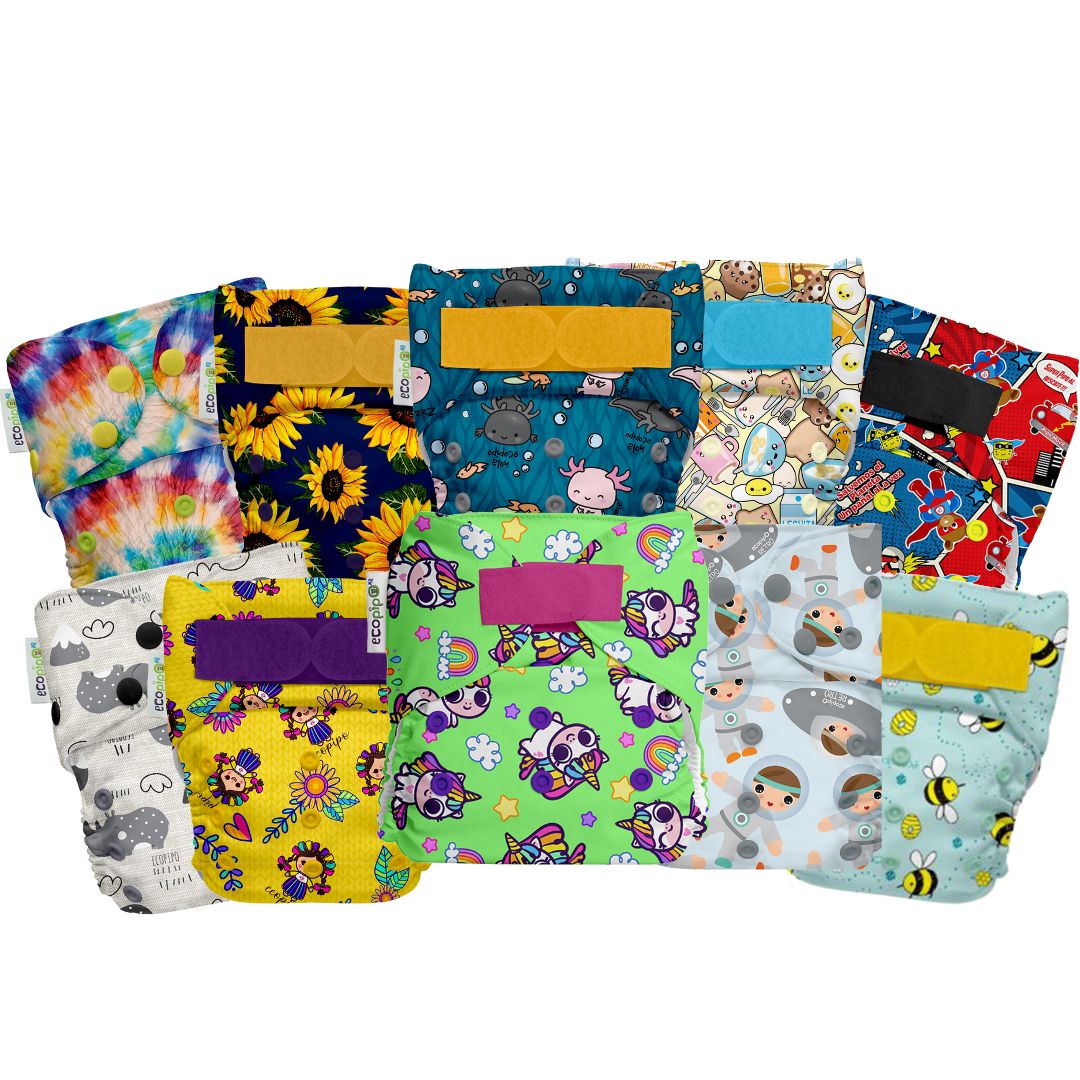 Pack 10 pañales Ecopipo Estampado