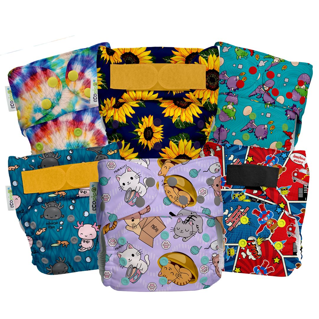 Pack 6 pañales Ecopipo Estampado