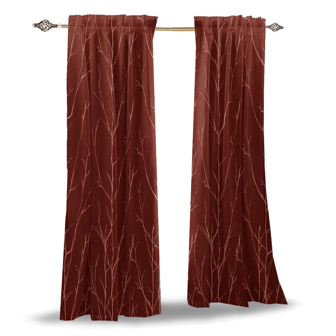 Cortinas Copenhague Bordeaux 2.30m Alto x 2.70m Ancho