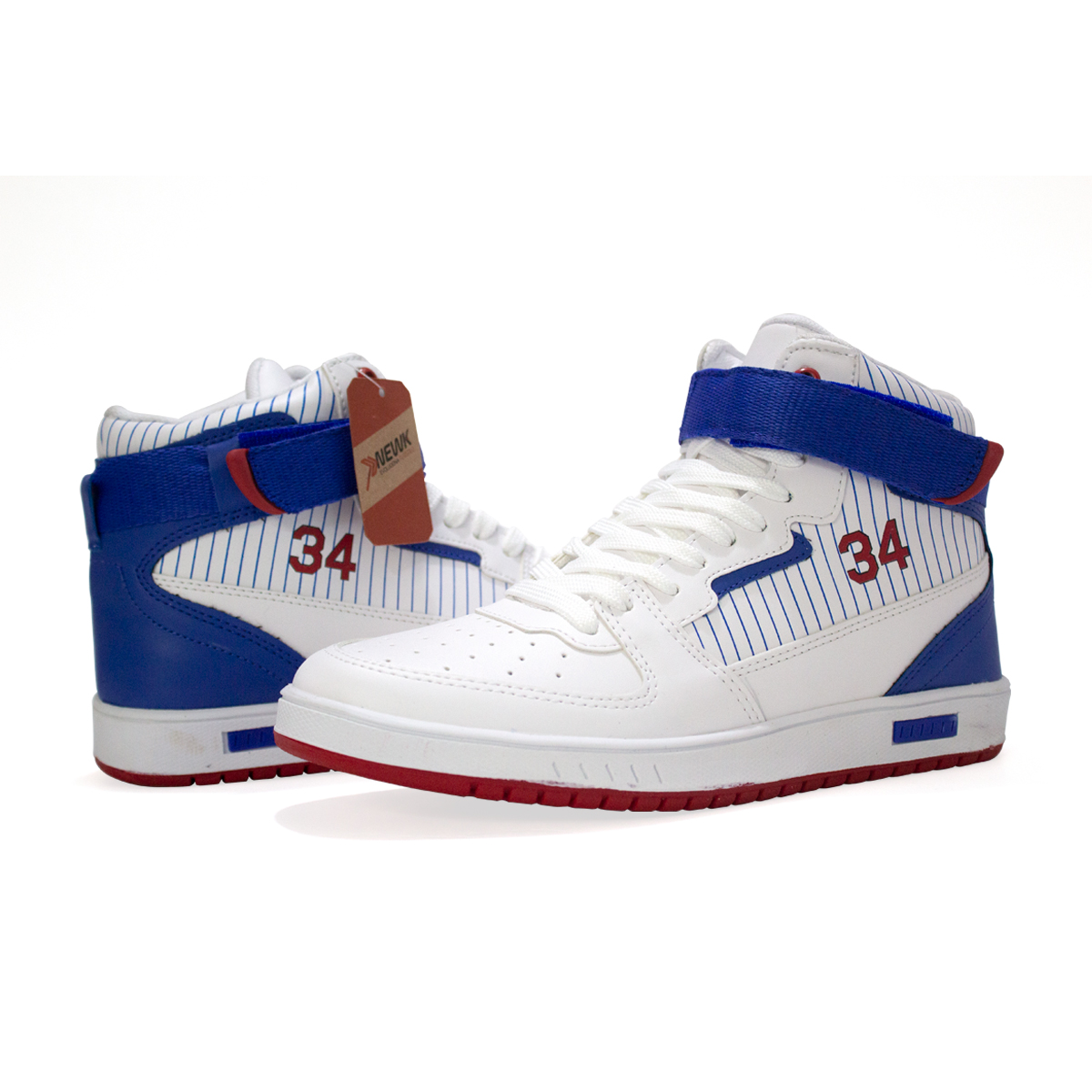 Tenis Newk Hombre Linea Jersey Color Blanco Azul Rey