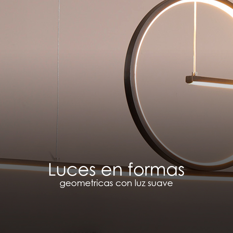 Lampara colgante barra de luces led balance minimalista para isla de cocina