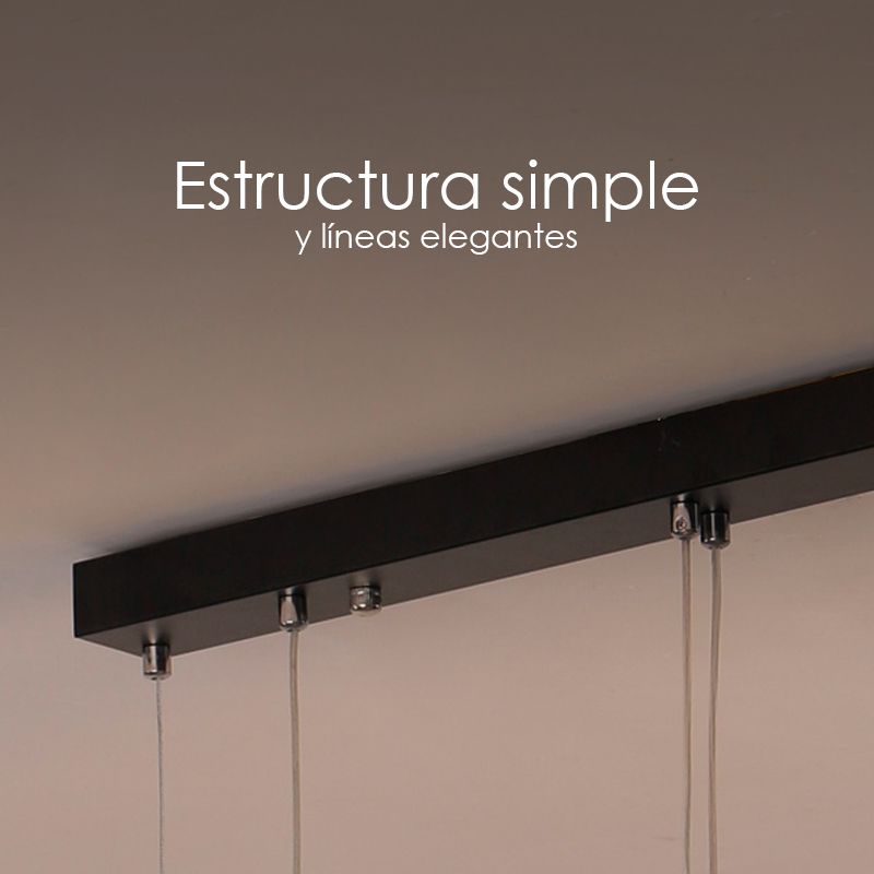 Lampara colgante barra de luces led balance minimalista para isla de cocina