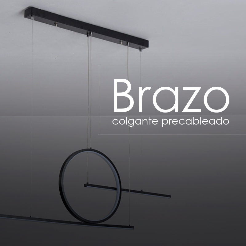 Lampara colgante barra de luces led balance minimalista para isla de cocina