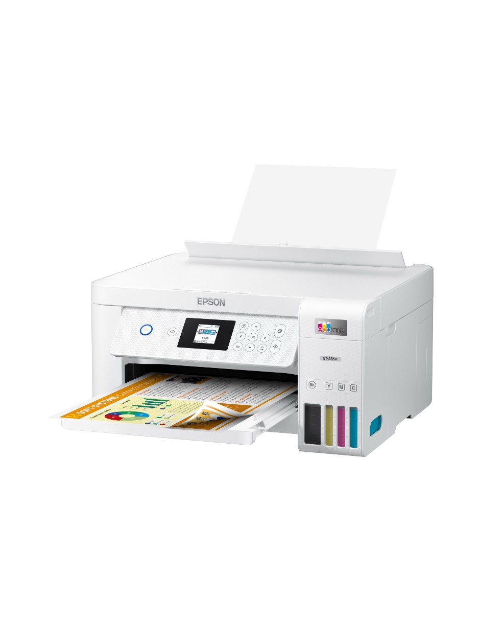 Impresora Inalámbrica A Color Epson Ecotank Et-2850 color Blanco reacondicionado Grado A