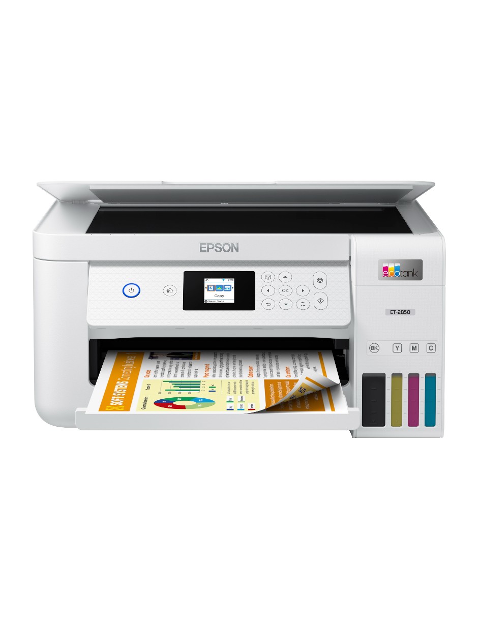 Impresora Inalámbrica A Color Epson Ecotank Et-2850 color Blanco reacondicionado Grado A