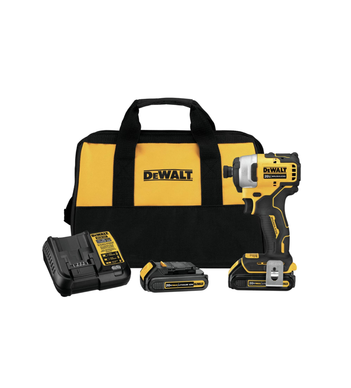Kit DCF809C2 Kit Destornillador De Impacto Dewalt 1/4 Reacondicionado Grado A
