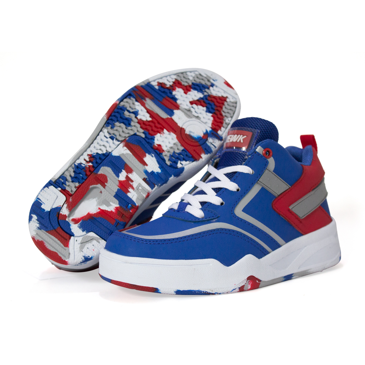 Tenis Newk Infantil Línea Abismal Color Azul Rey Rojo