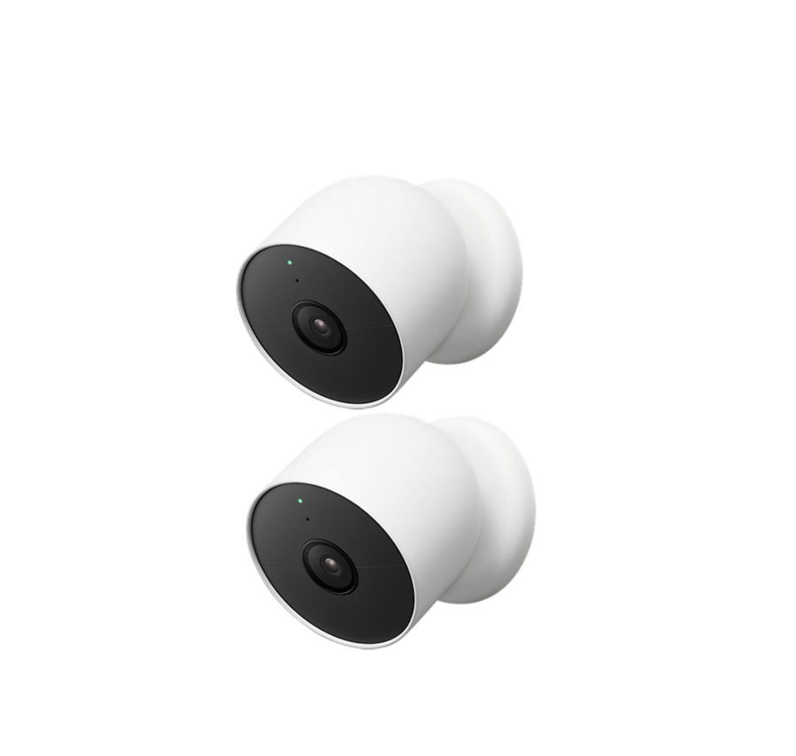 Camara de seguridad Google Nest cam Indoor - Outdoor Bateria 2 Paquetes 