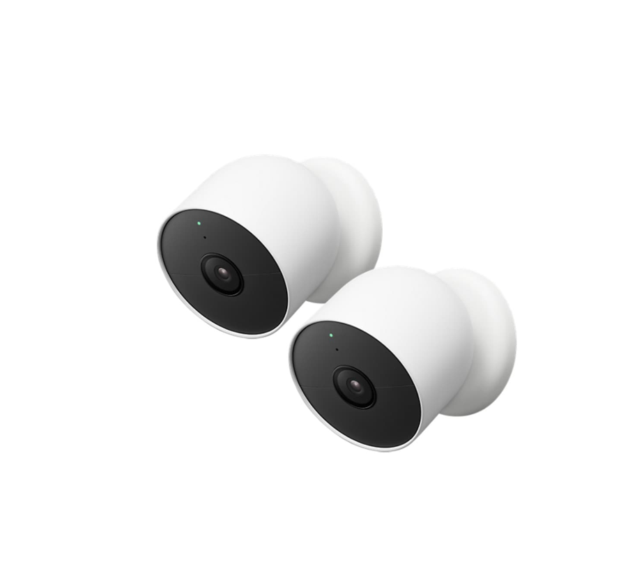 Camara de seguridad Google Nest cam Indoor - Outdoor Bateria 2 Paquetes 