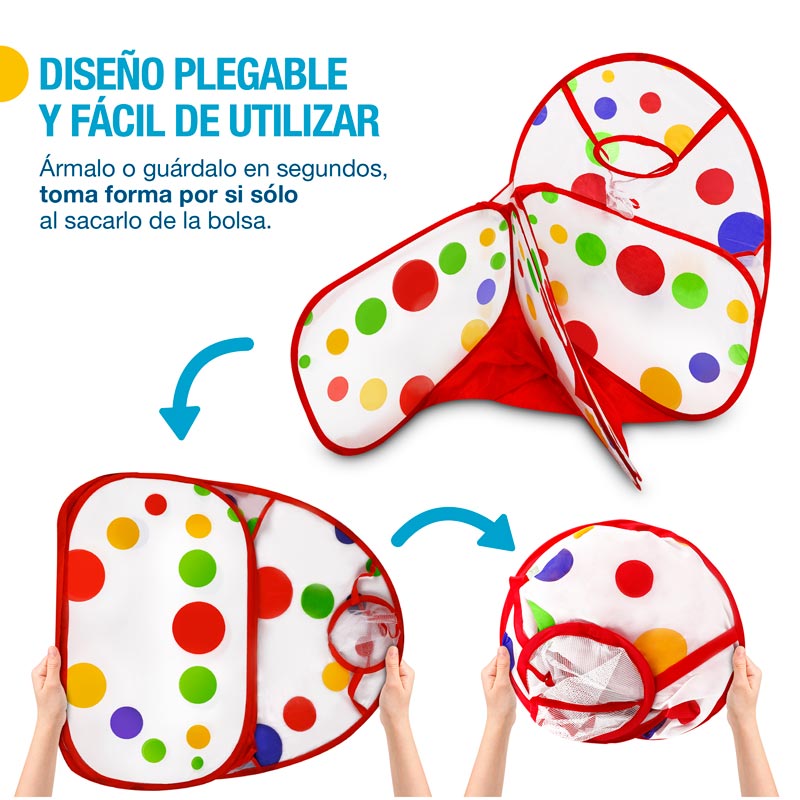 Corral para Bebé y Niño Plegable con Canasta de Basket