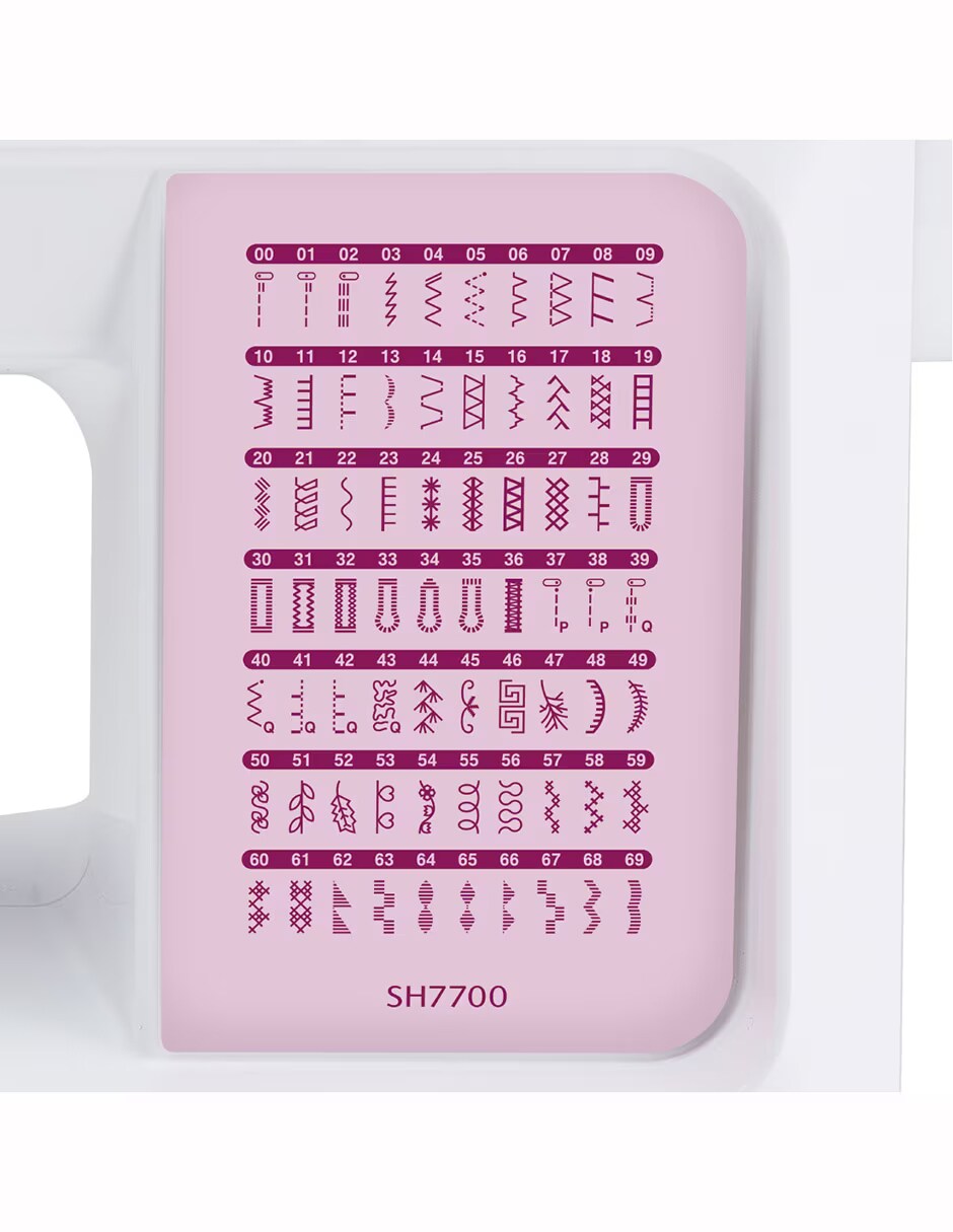 Máquina de Coser Portátil Digitalizada 70 puntadas con 120 funciones Brother SH7700 
