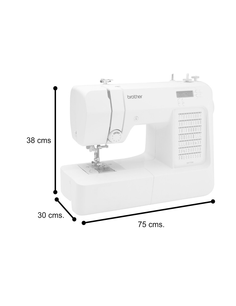 Máquina de Coser Portátil Digitalizada 70 puntadas con 120 funciones Brother SH7700 