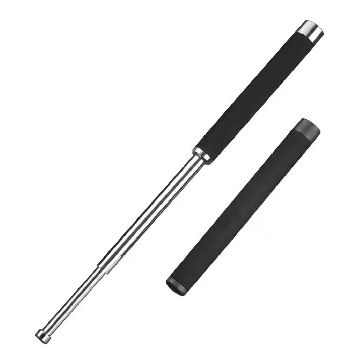 Bastón Telescópico De Acero Aleado De Autodefensa 66 Cm