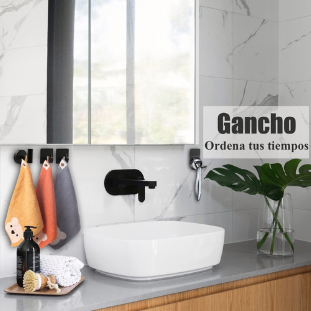 Juego De Accesorios Para Baño 12 Piezas Negro