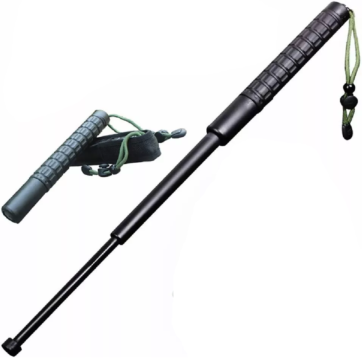 Bastón Retráctil Táctico Multifunciona Para Defensa Persona