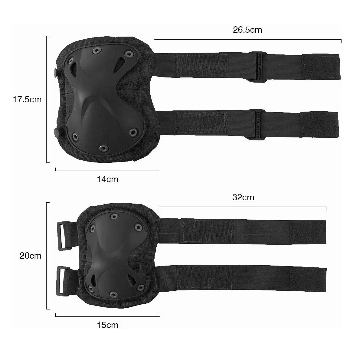Rodillera Y Codera Táctica Militar Para Bicicleta Y Motocicl