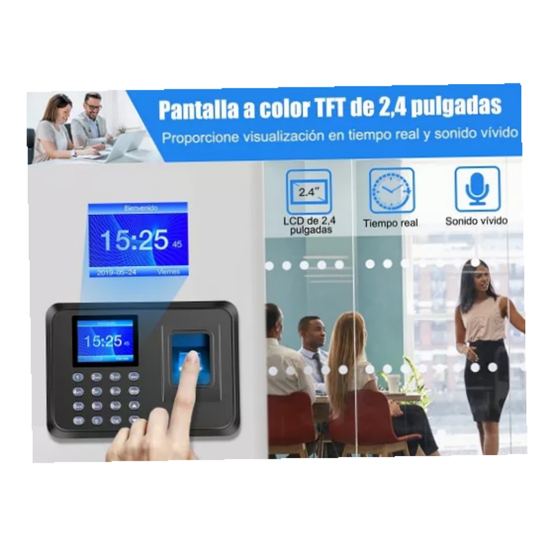 Reloj Checador Huella Biométrico Digital Memoria Internet