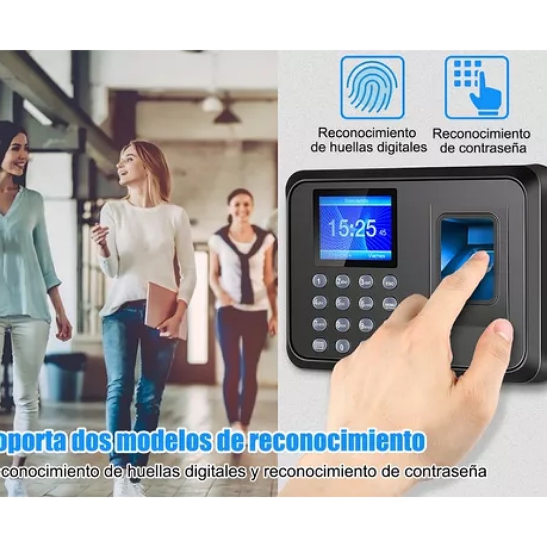 Reloj Checador Huella Biométrico Digital Memoria Internet