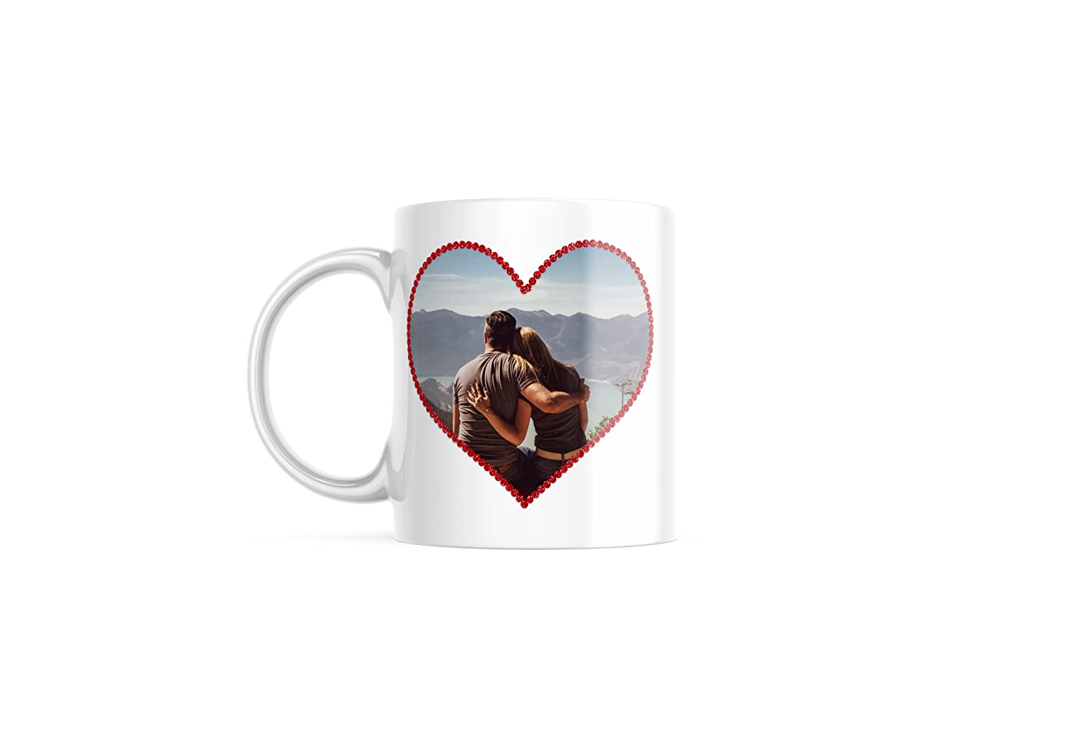Taza Personalizada Love con código Spotify y fotografía ideal para regalar en San Valentín, 14 de Febrero, cumpleaños, aniversarios, cualquier ocasión