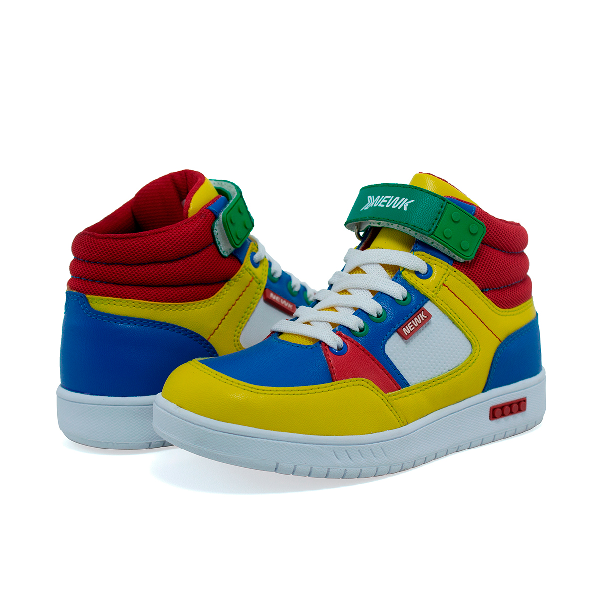 Tenis Newk Infantil Línea Cappa Color Amarillo Azul Rojo