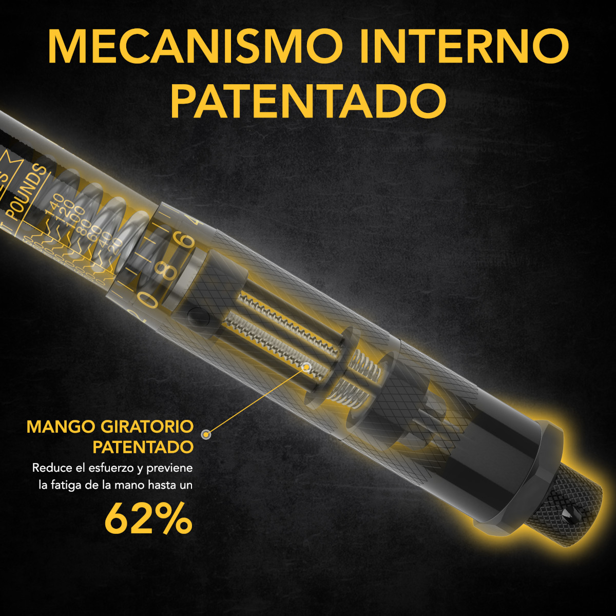 Llave dinamométrica torquímetro LEXIVON LX-183  1/2 pulgada