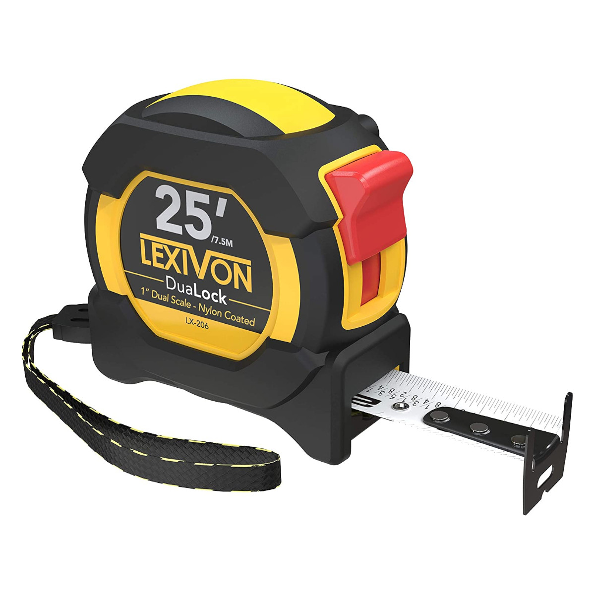 Flexómetro cinta métrica LEXIVON LX-206 7.5 metros 2 escalas DualLock