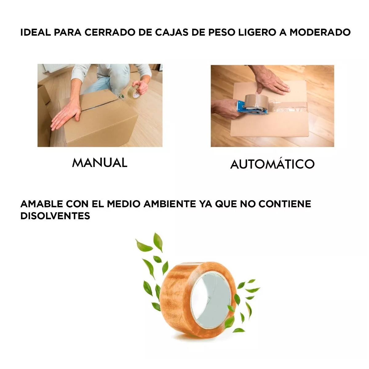 Cinta Empaque 150 Metros Transparente Hotmelt-500 (6 Piezas)