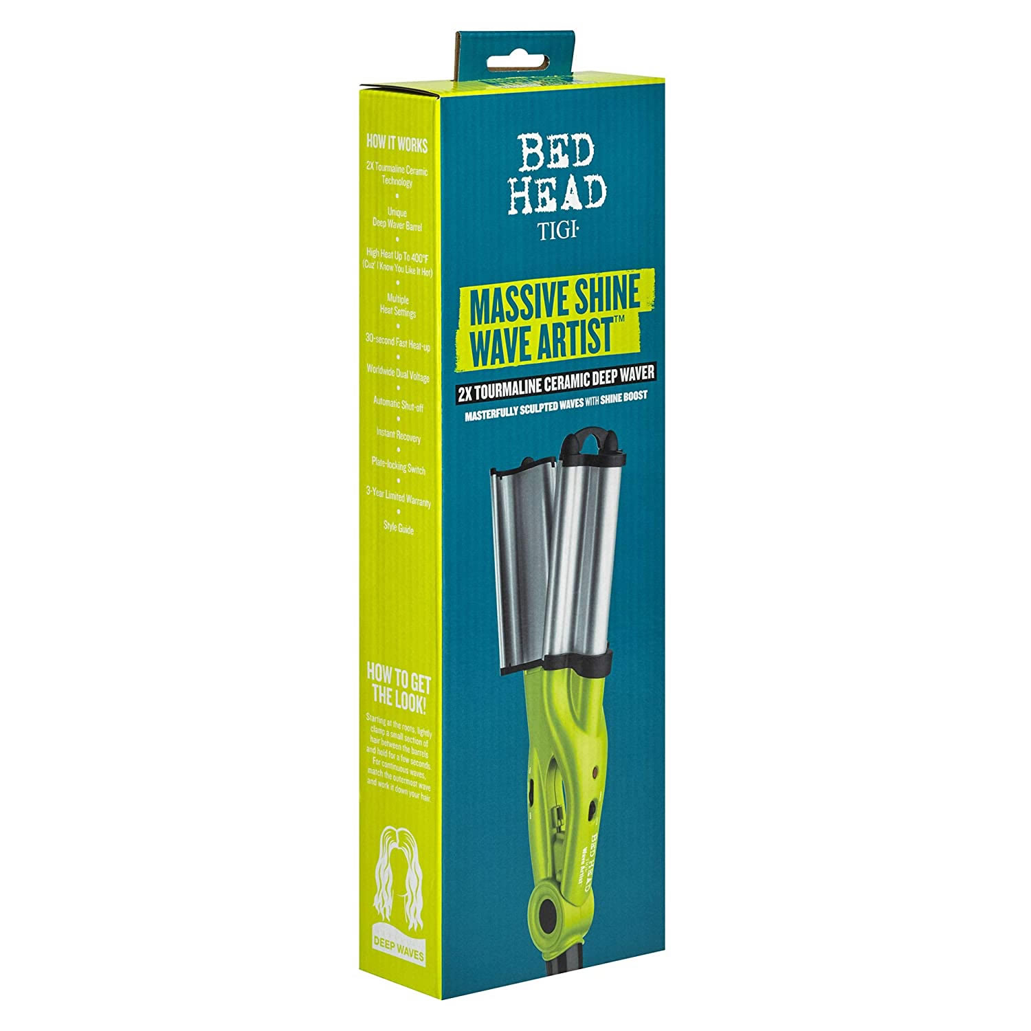Waflera Rizadora Para Cabello Bed Head Tigi BH380 - Verde