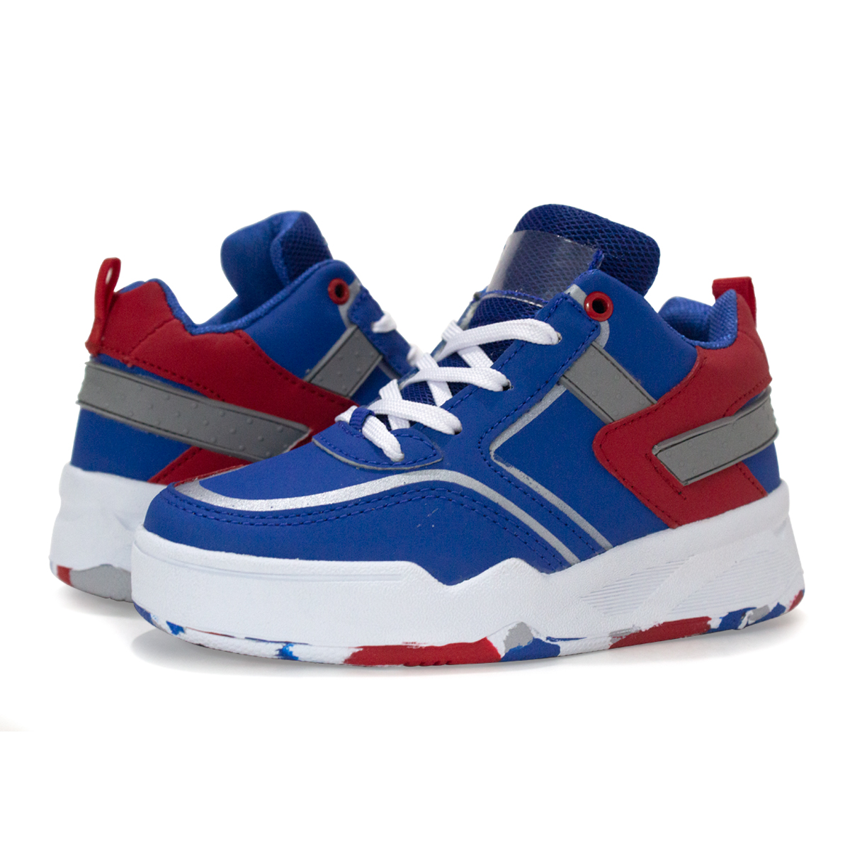 Tenis Newk Infantil Línea Abismal Color Azul Rey Rojo