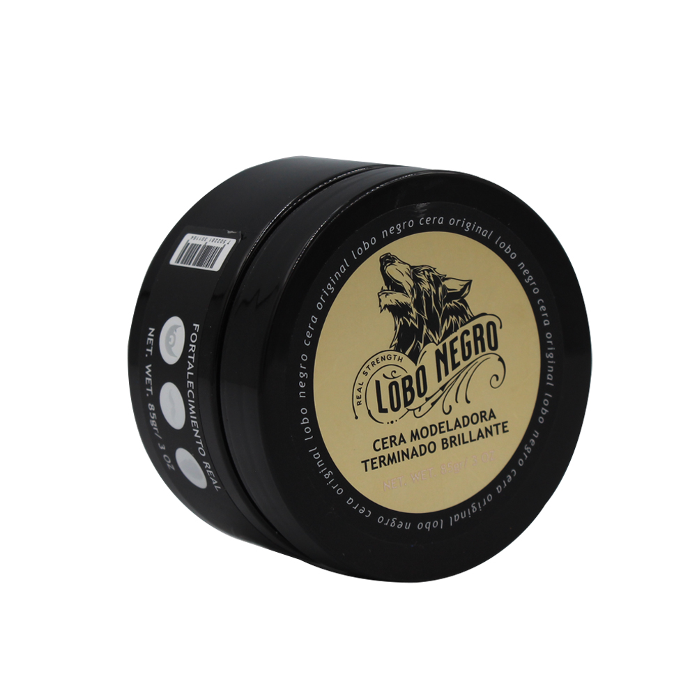 Cera Efecto Brillante Cabello, Barba Y Bigote 85g Lobo Negro