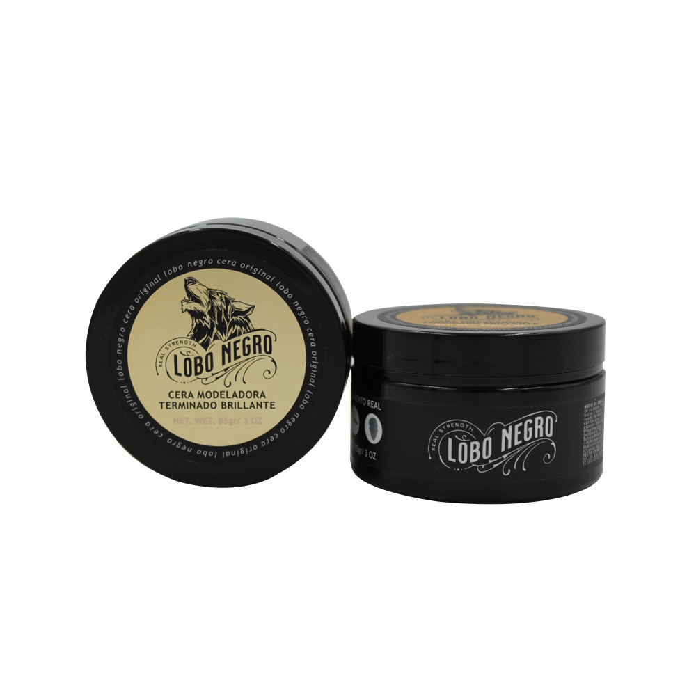 Cera Efecto Brillante Cabello, Barba Y Bigote 85g Lobo Negro