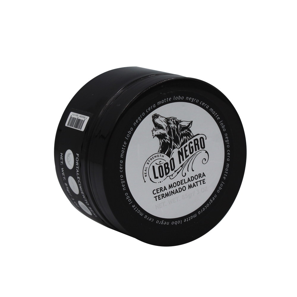 Cera Efecto Matte Cabello, Barba Y Bigote 85g Lobo Negro