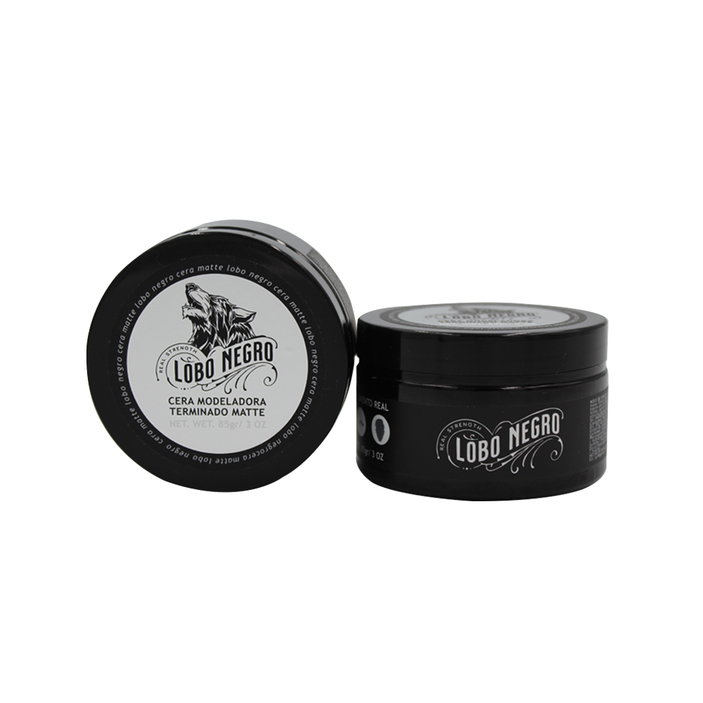 Cera Efecto Matte Cabello, Barba Y Bigote 85g Lobo Negro