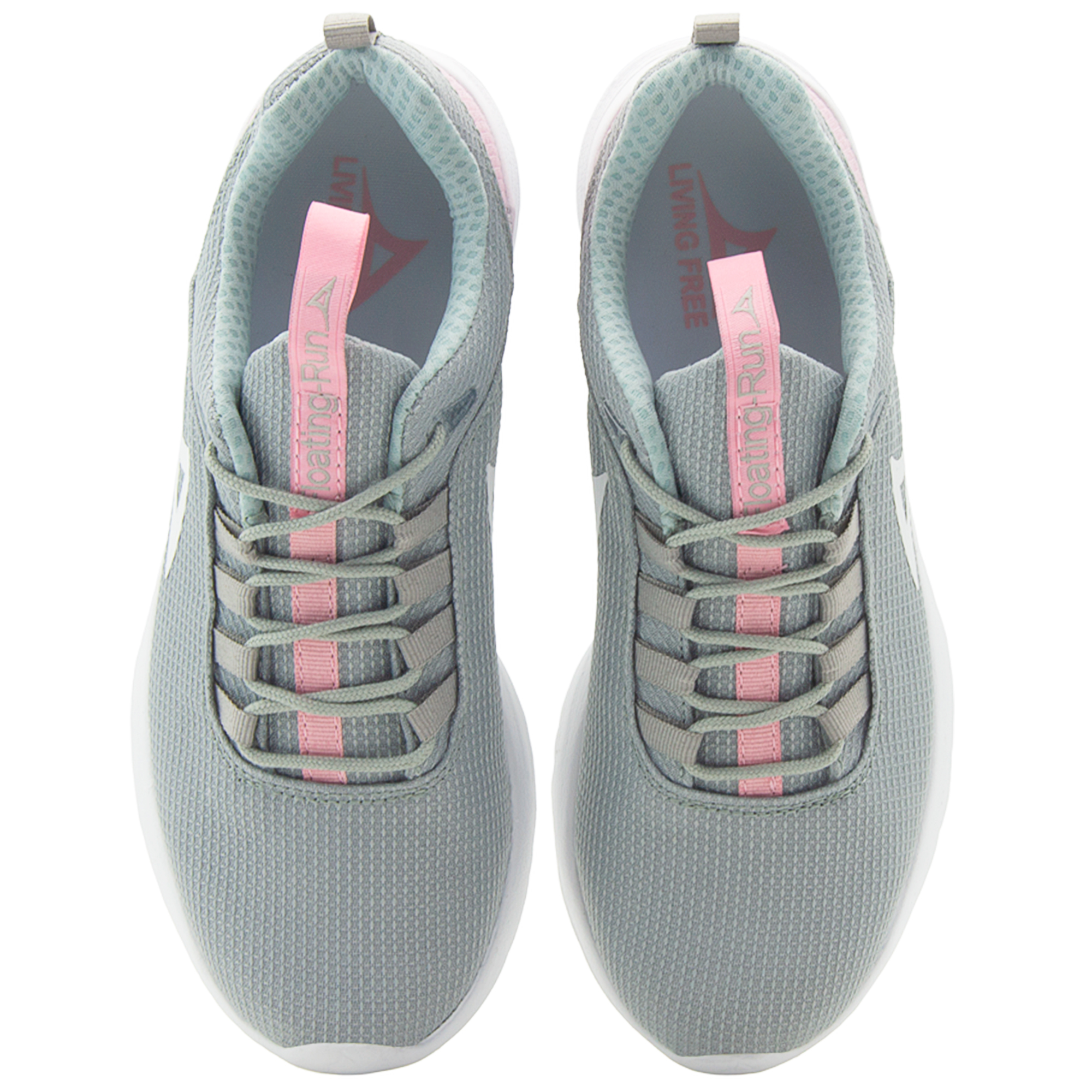 Tenis Pirma Running Mujer Deportivo Ligero Gris/rosa 22-26