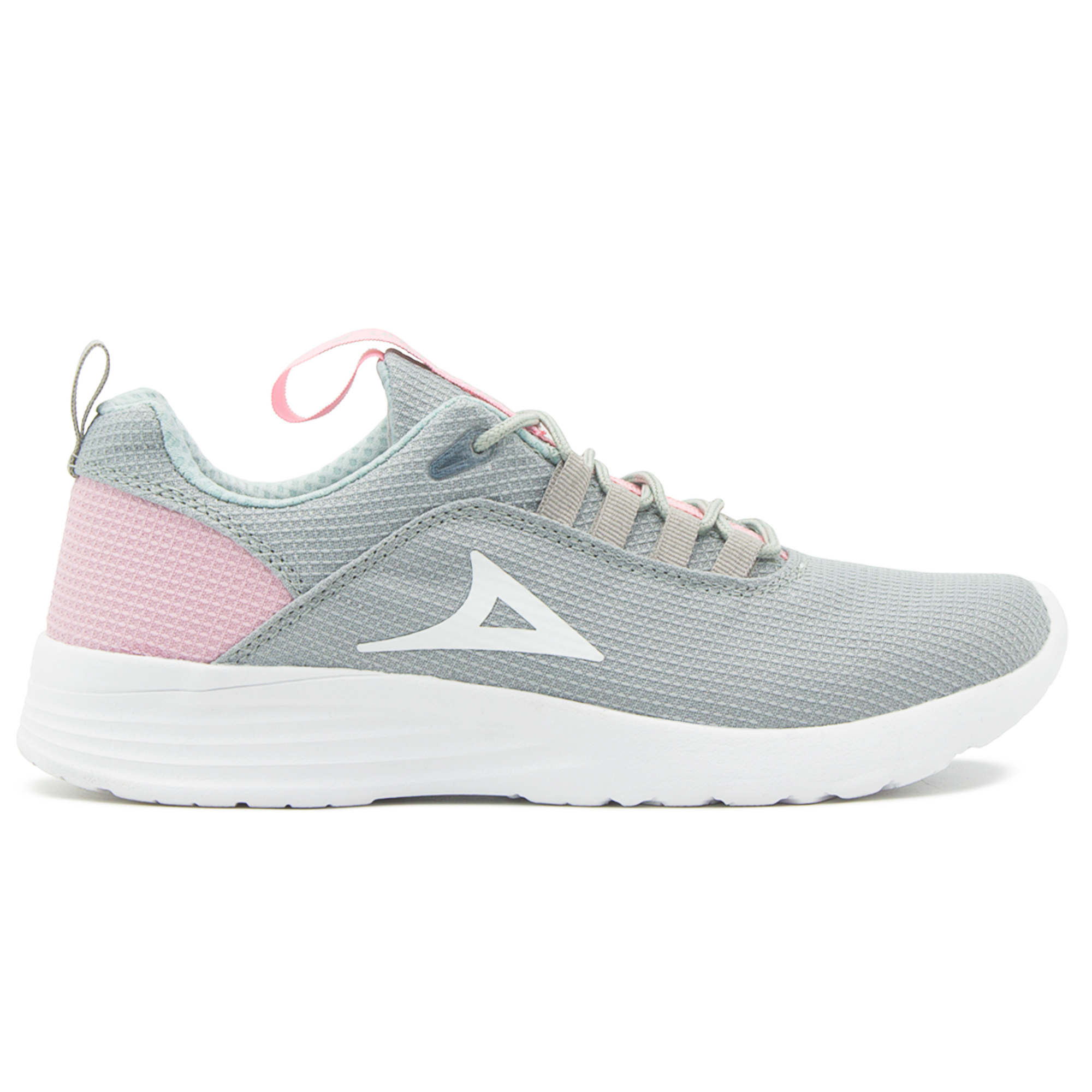 Tenis Pirma Running Mujer Deportivo Ligero Gris/rosa 22-26