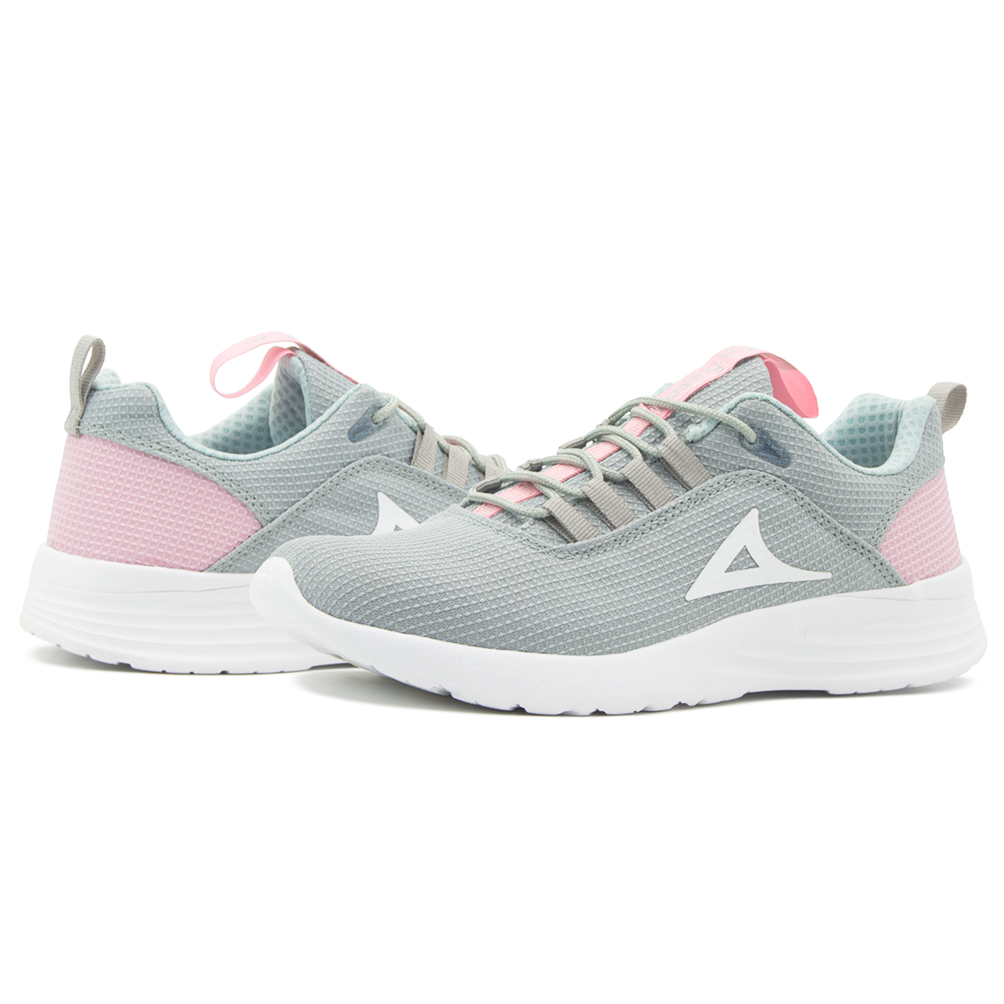 Tenis Pirma Running Mujer Deportivo Ligero Gris/rosa 22-26