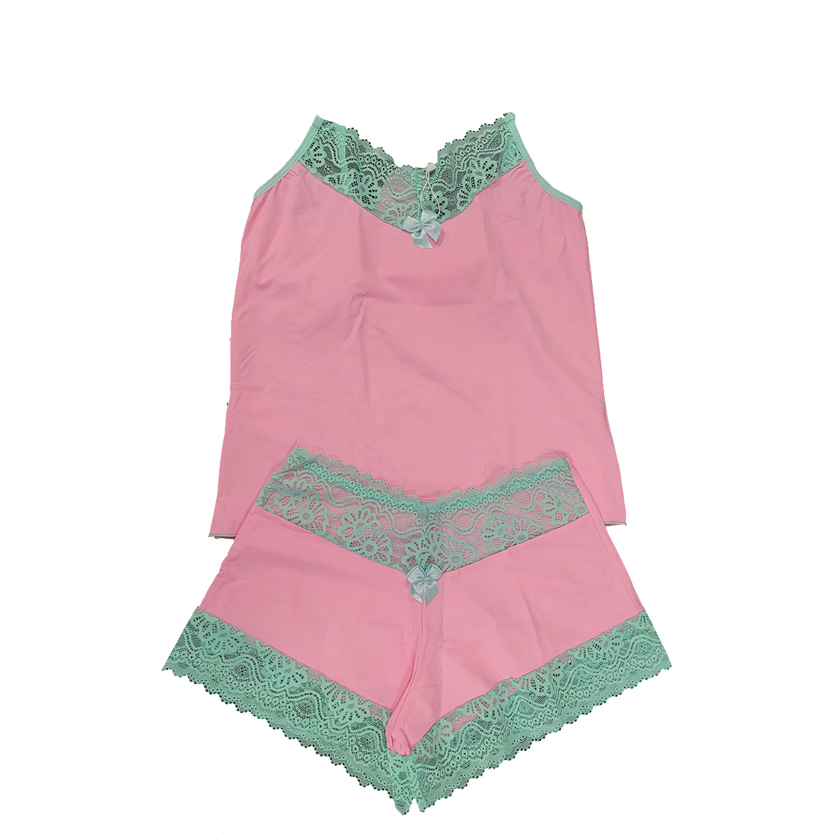 Pijama Babydoll Encaje By Minelli M Rosa