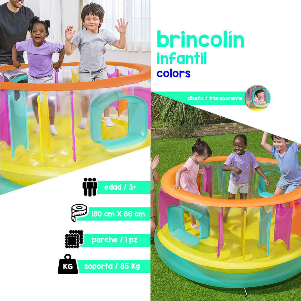 Brincolin Inflable Infantil Bestway Bouncejam 180 cm Multicolor