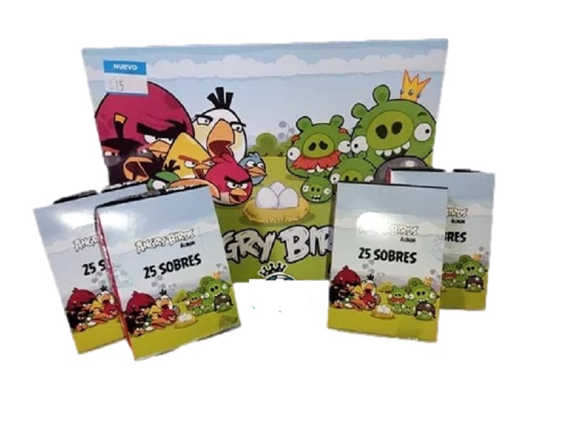 Caja con 25 Sobres del álbum Angry birds - Rovio