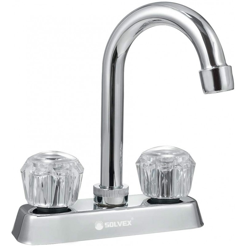 Llaves Lavabo Baño Grifo Mezcladora Acero Inoxidable Cromado