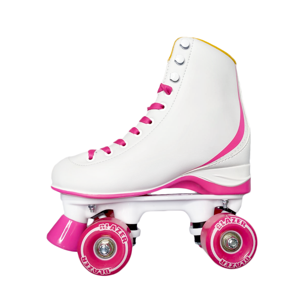 Patines Roller Rosa Quads Clásicos Retro Premium con Mochila