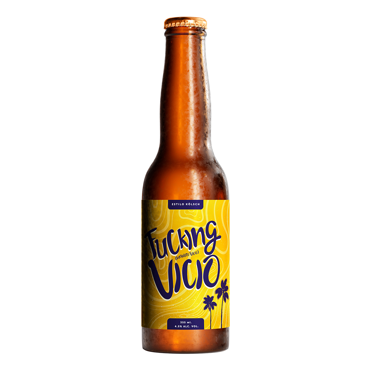 Botella de Cerveza Fucking Vicio 355 ml.