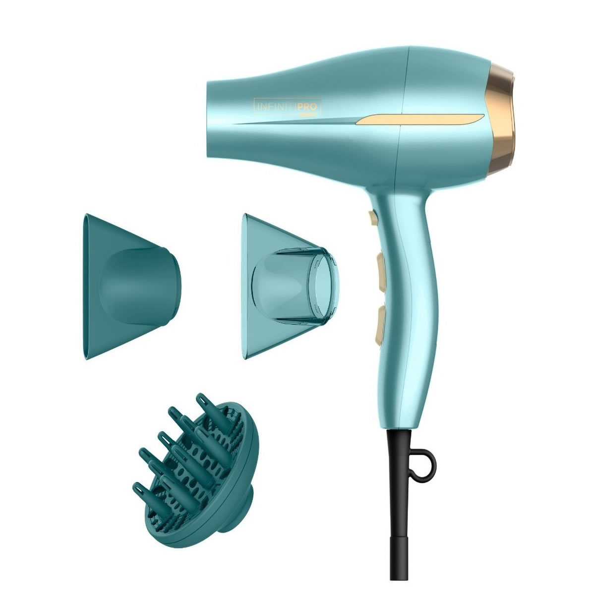 Secadora Para Cabello Infiniti Pro By Conair Frizz Free 750ES - Azul