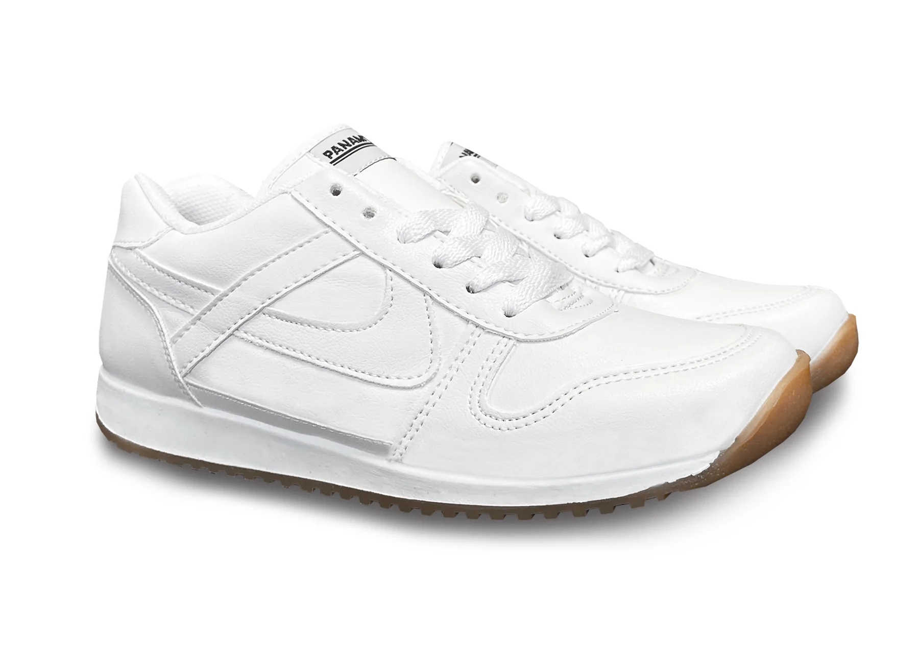 Tenis Panam Escolar Jogger Blanco Moda Dama Caballero