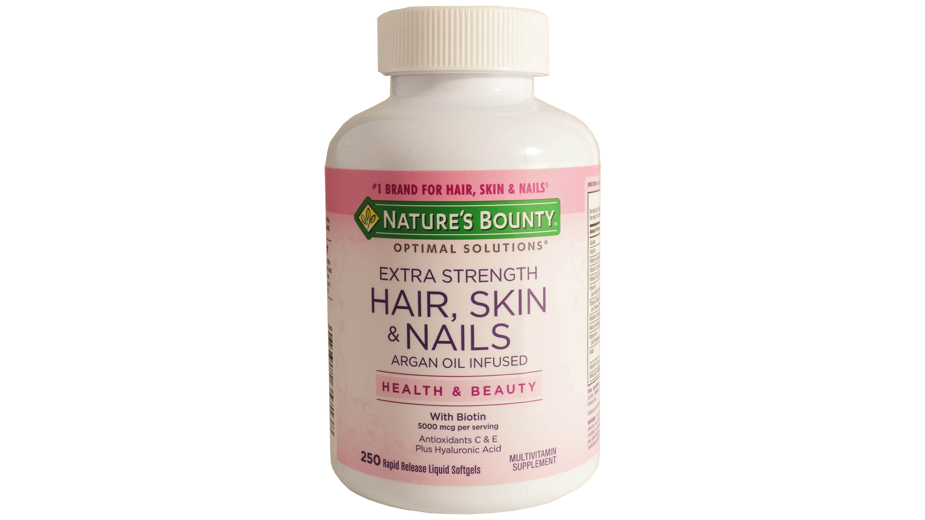 Natures Bounty Pelo Piel Y Uñas 250 Softgels Con Biotina Y Vitaminas 