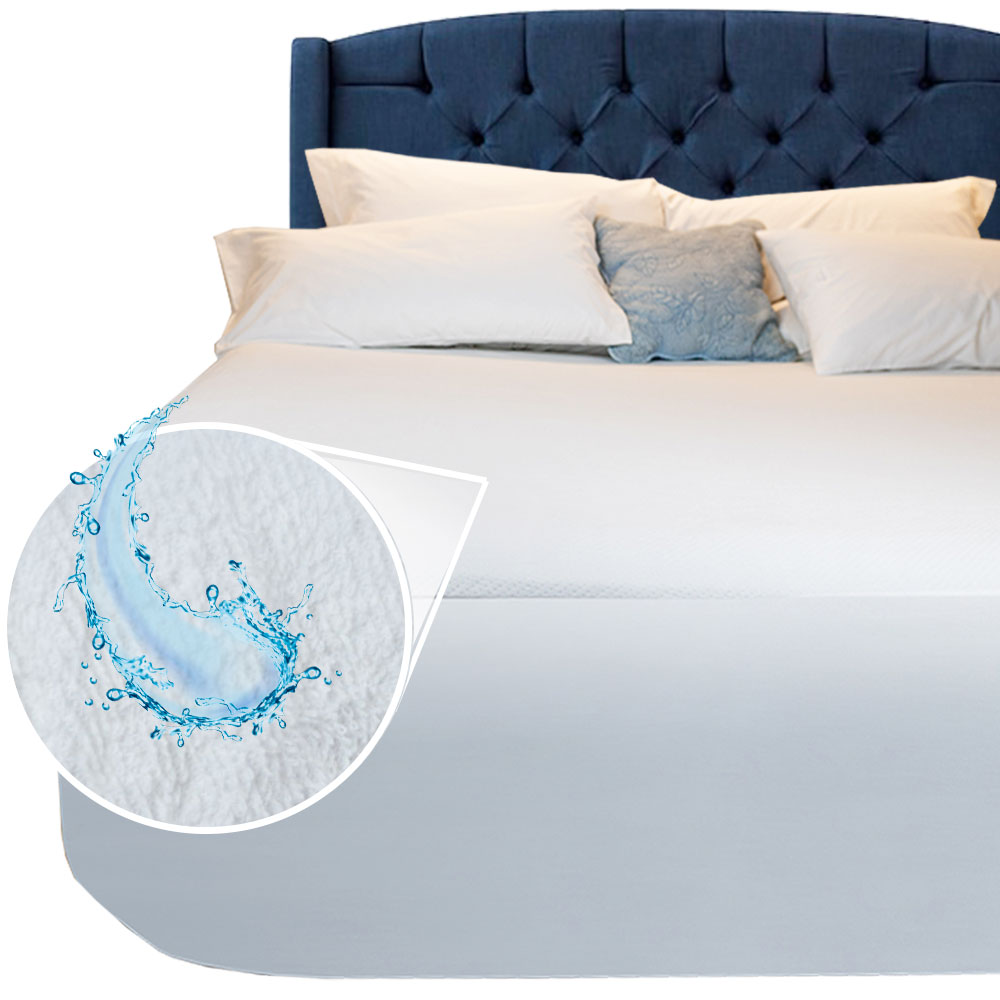 Cubre colchon King Size Impermeable Tela TENCEL PREMIUM ORGANICA Anti Acaros Hipoalergenico Ultra Dry.