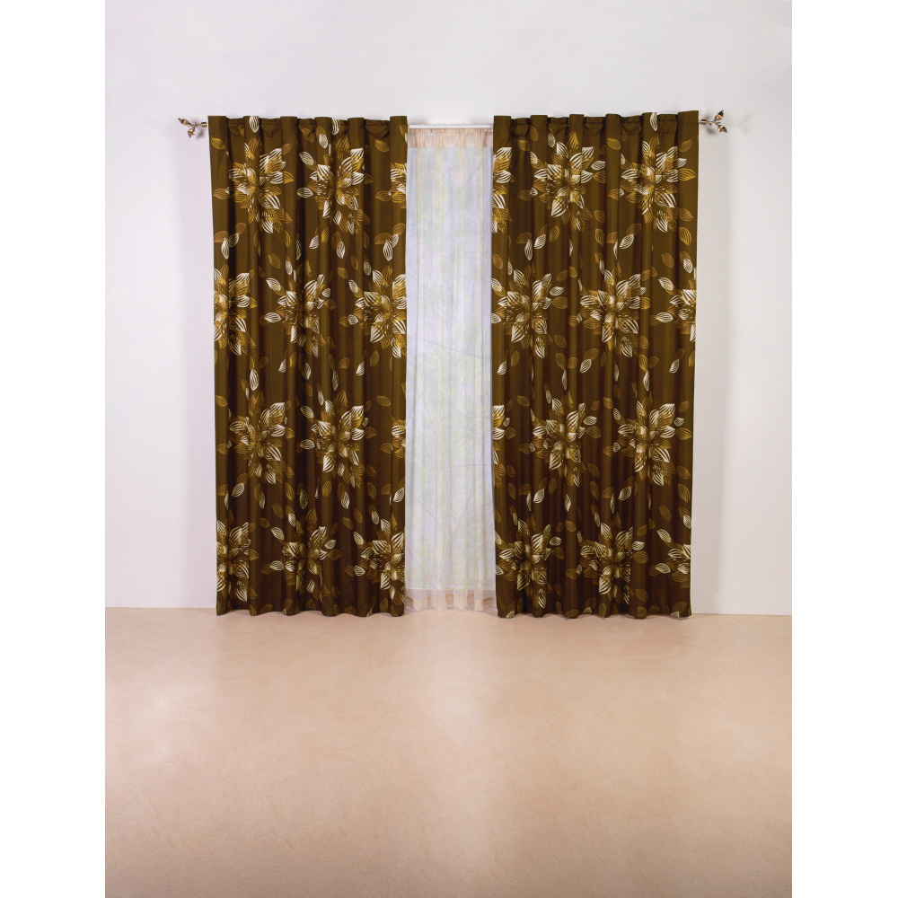 Cortina Decorativa Camila Estandar Poliester Colchas Concord